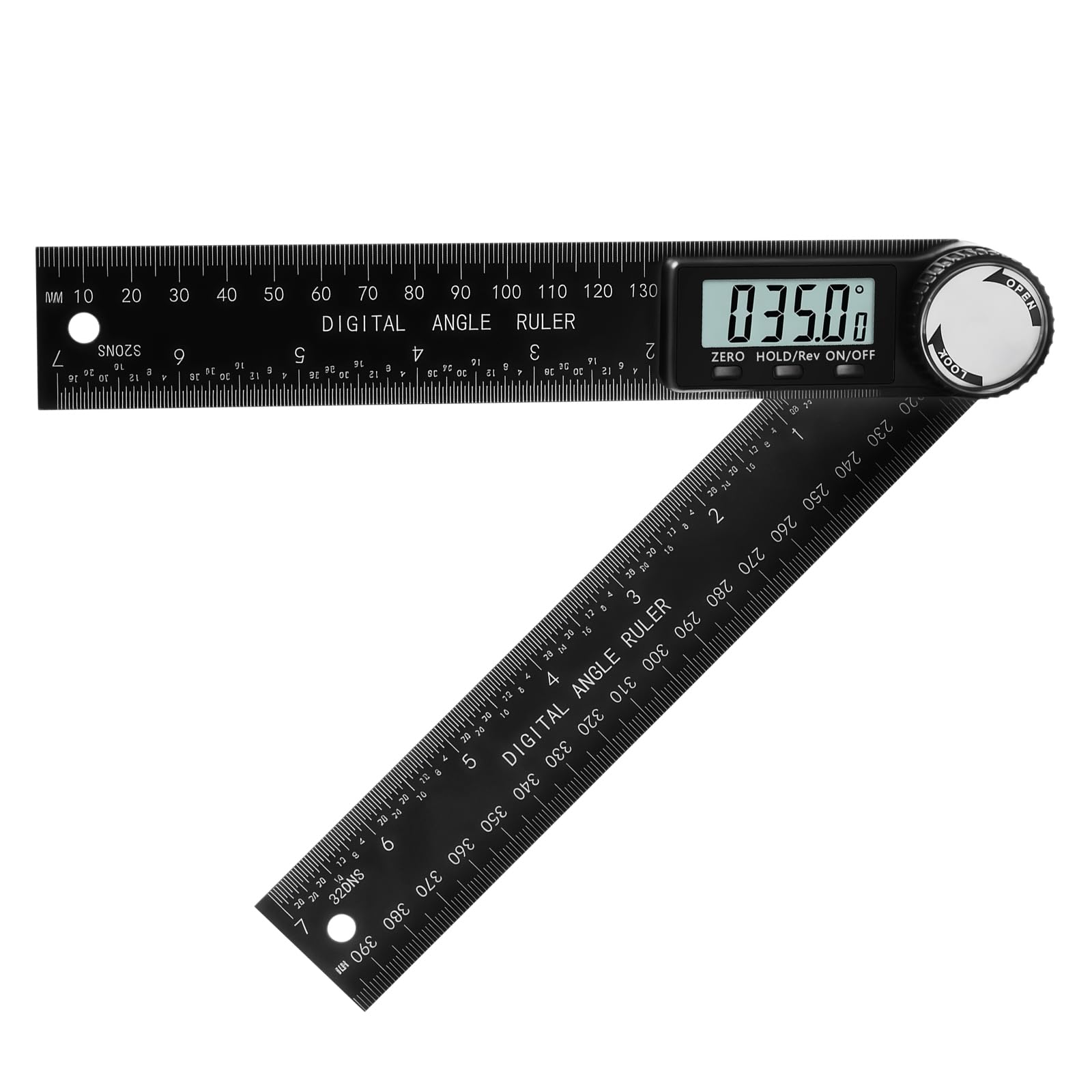 Flintronic cyfrowy kątomierz, 200 mm / 7 cali, cyfrowy klinometr, kątomierz z wyświetlaczem LCD, narzędzie do pomiaru kątów do naprawy konstrukcji drewnianych