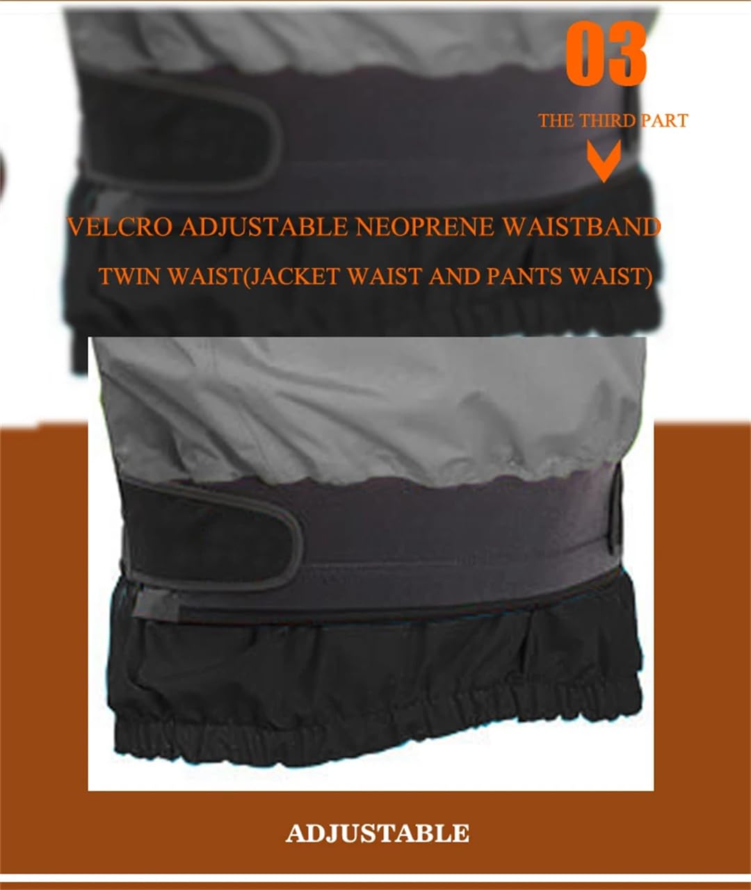 Hcclijo 3 Lagiger Zweiteiliger Trockenanzug Wasserdichter Hosensatz Paddeln Touren Angeln Outdoor Sport Trockenanzug