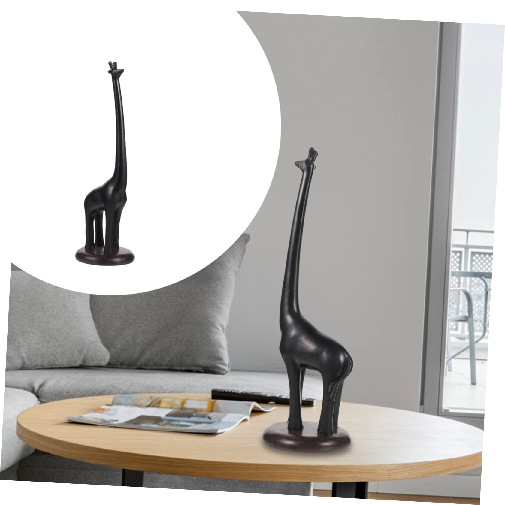 Ciieeo Portarrollos de Cocina Jirafa de Resina Sintética, Diseño Moderno y Estable, Fácil de Cambiar el Papel, Adecuado para Decoración del Hogar y Baño