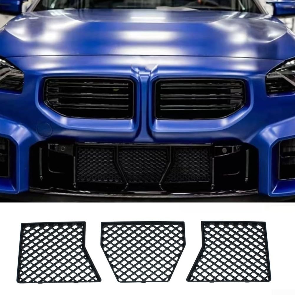 3 Stück Auto-Frontstoßstangengitter-Schutzgitter, ABS-Gitter für BMW G87 M2, 2023–2025