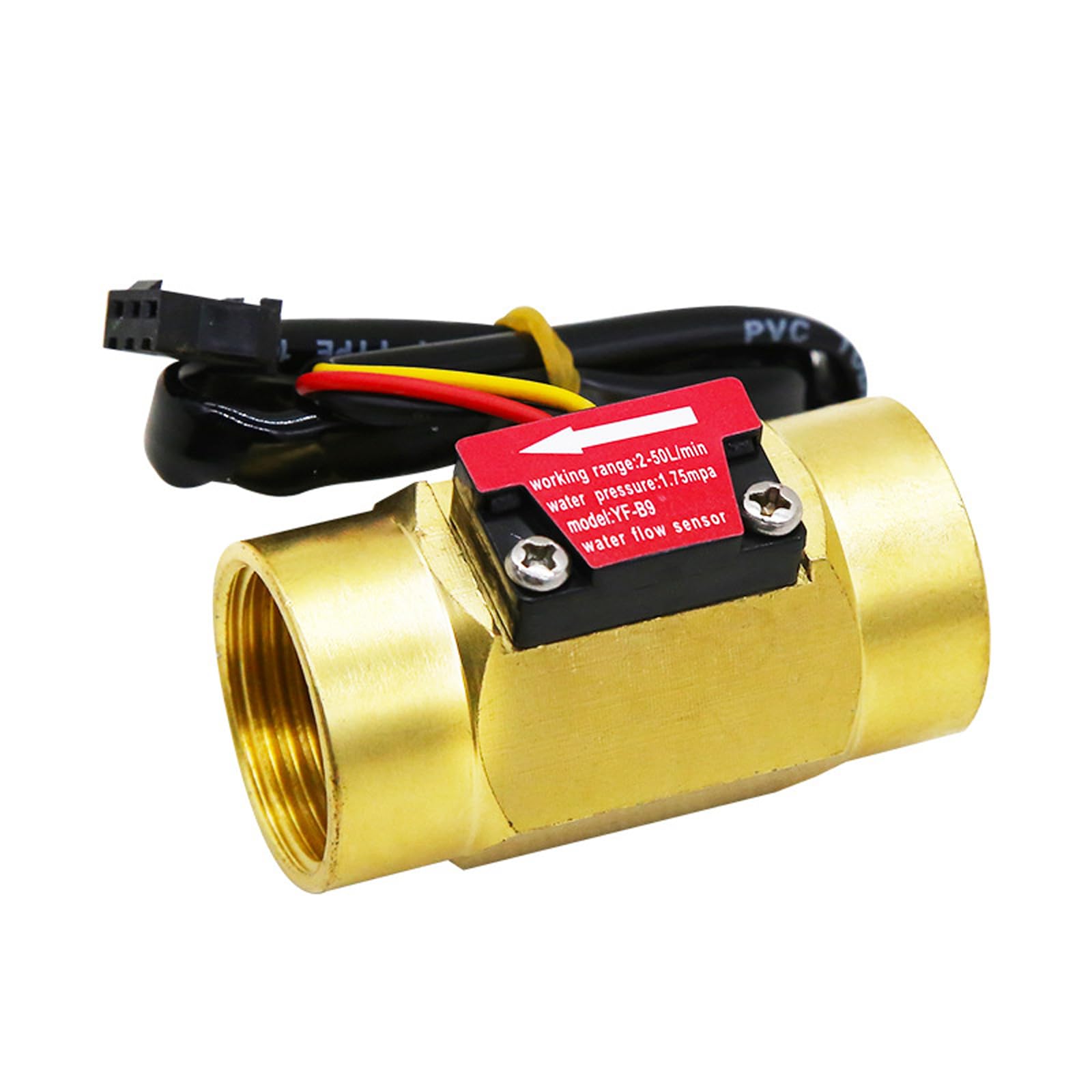 G3/4"" Female Thread Brass Water Flow Sensor Switch Hall Effect Liquid Flowmeter Fluidmeter Counter BSP 2-50L/Minï¼Ë†58mm in Total Lengthï¼â€°-image-16