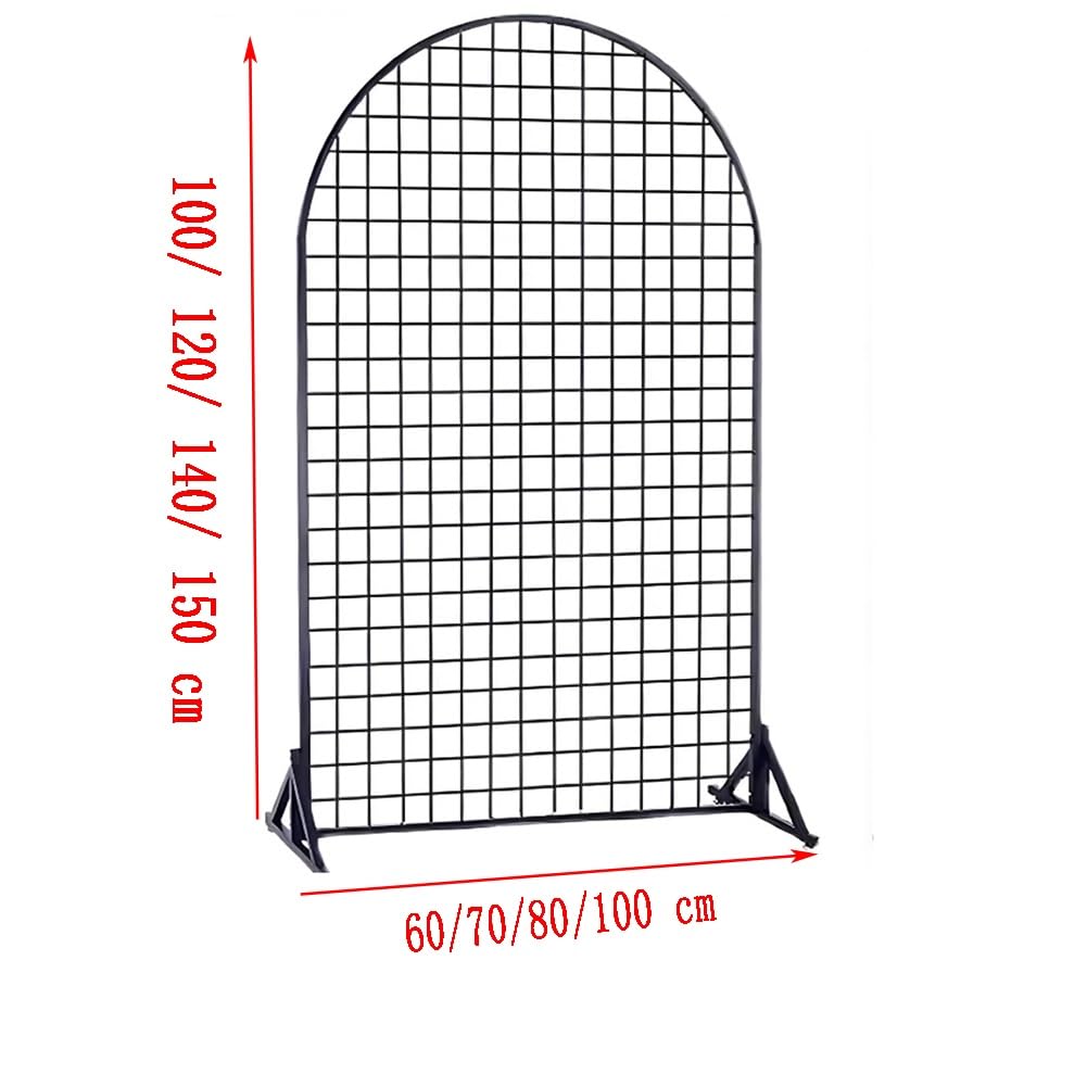 Separador de Estantes, Soporte de Exhibición de Paneles de Rejilla, Torre de Paneles de Rejilla Móvil de Pie para Tiendas Minoristas y Ferias de Artesanía, de Pared de (120 X70 CM)