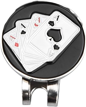 Amazon Vbest Life ゴルフハットクリップ ポーカーパターン ゴルフボールマーカー 磁気ボールマーカー レディース メンズ Vbest Life ゴルフマーカー
