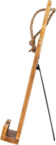 Miniatura 5 de Creative Co-Op Soporte para tableta de madera sumergida blanca envejecida