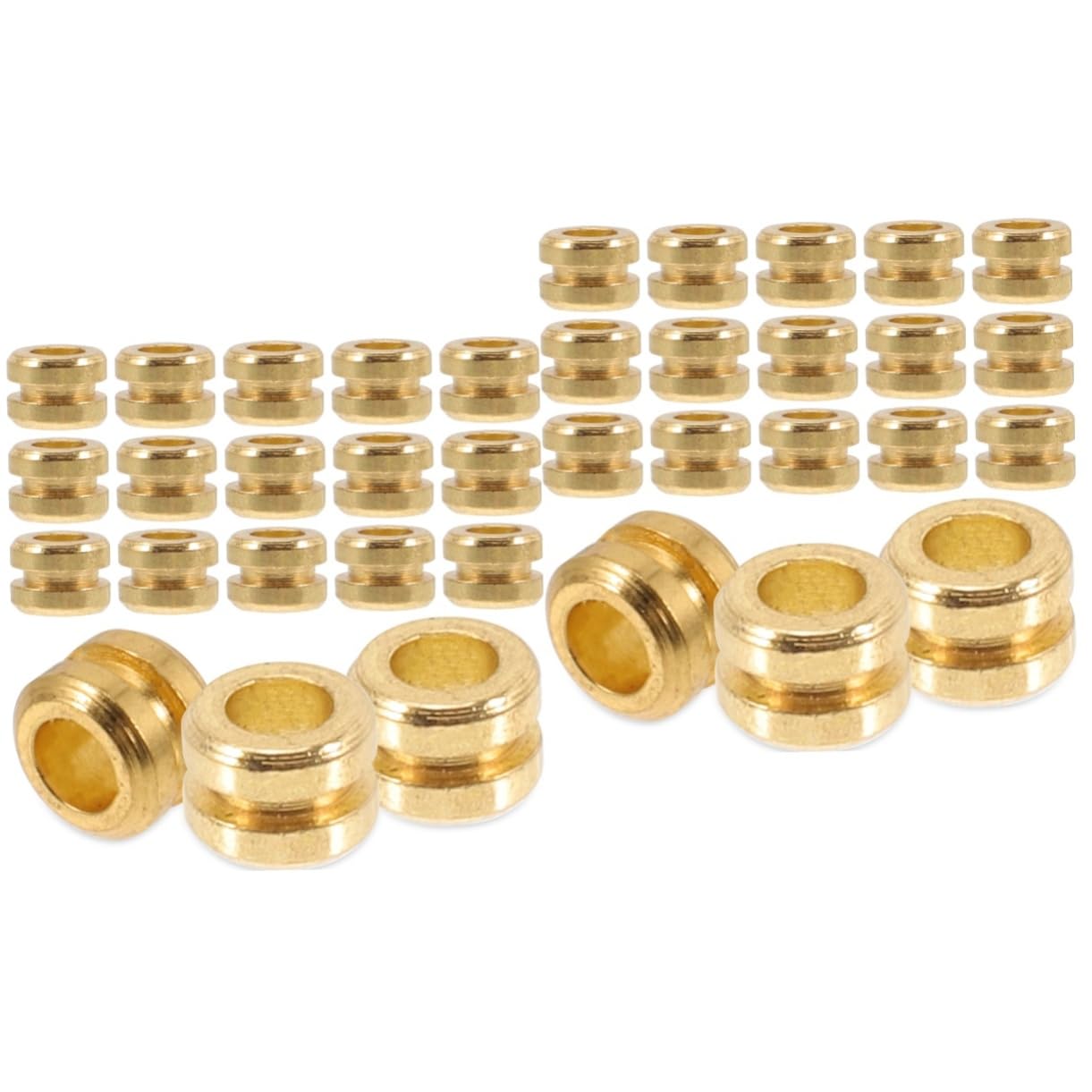 FAVOMOTO 2sets Folk Guitar String Beads Replacement String Beads for Guitar 20pcs*2