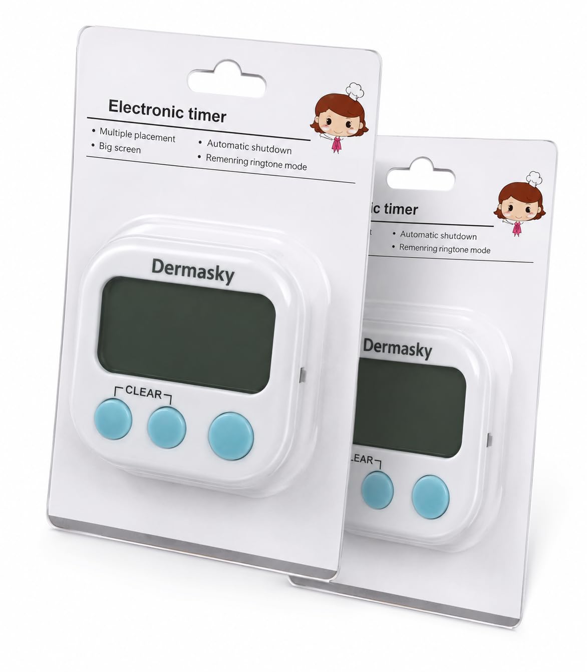 Digital Timer Stopwatch with Screen, Pack of 2 | Automatic Shutdown, Multiple Placement-image-17