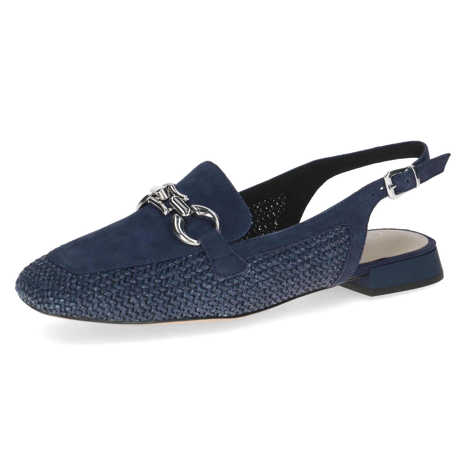 CAPRICE Women's Ballerinas with Heel, Blue (Ocean Comb), 6.5 UK
