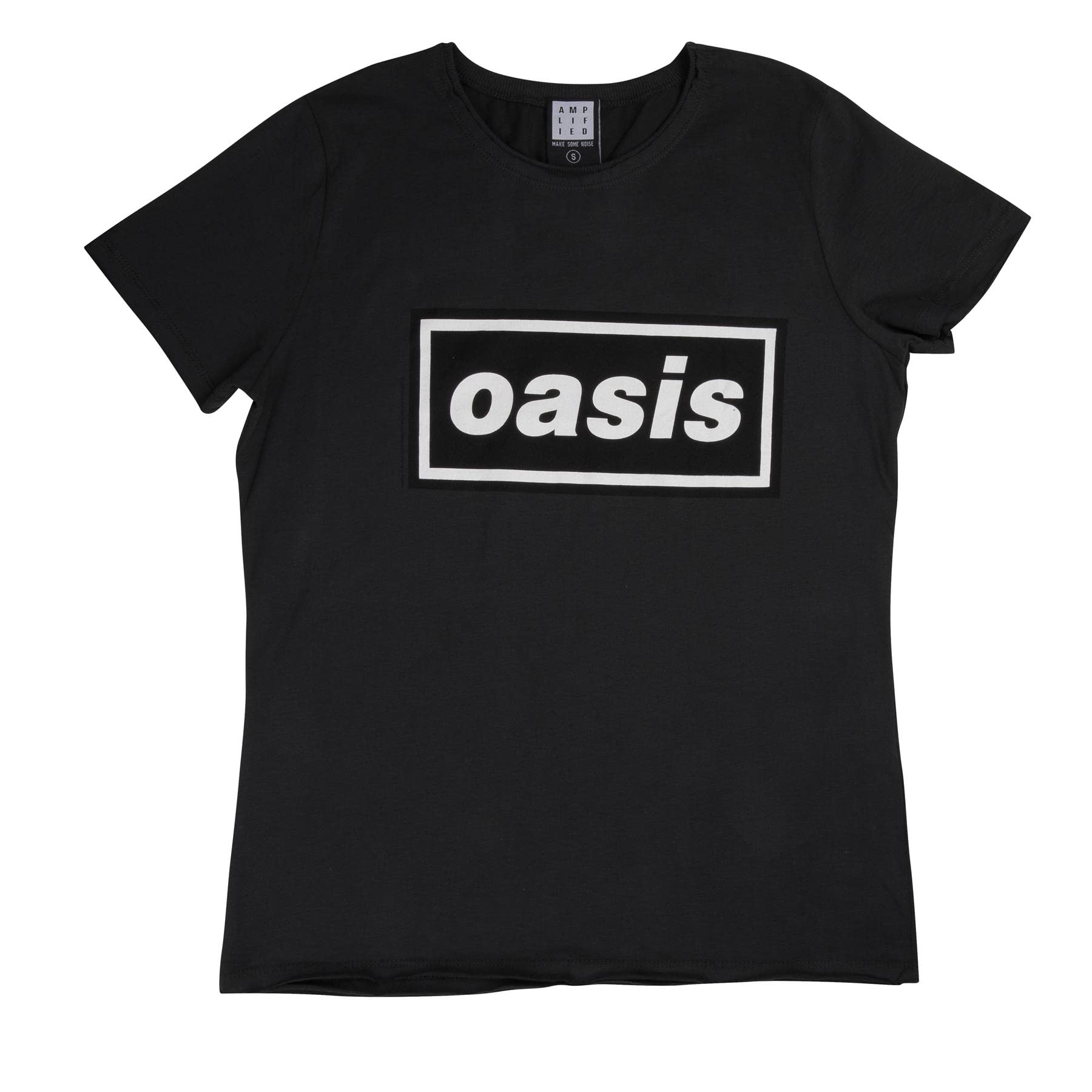 Amplified Oasis Logo Women's T-Shirt -L Charcoal