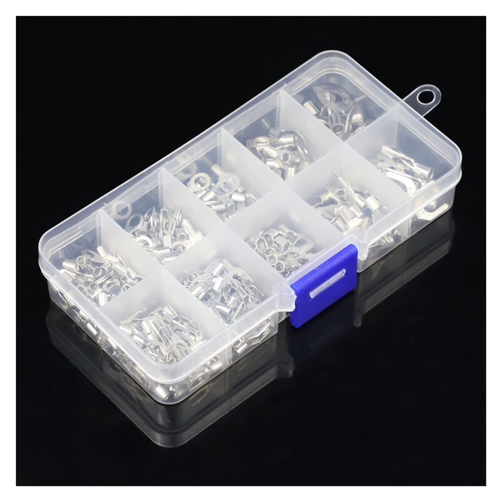 Crimpverbinder, Crimpklemmen, 320 Stück/Set, 10-in-1-Klemmen, nicht isolierte Ringgabel, U-Typ, Messingklemmen, Sortimentskit, Kabeldrahtverbinder, Crimpspaten