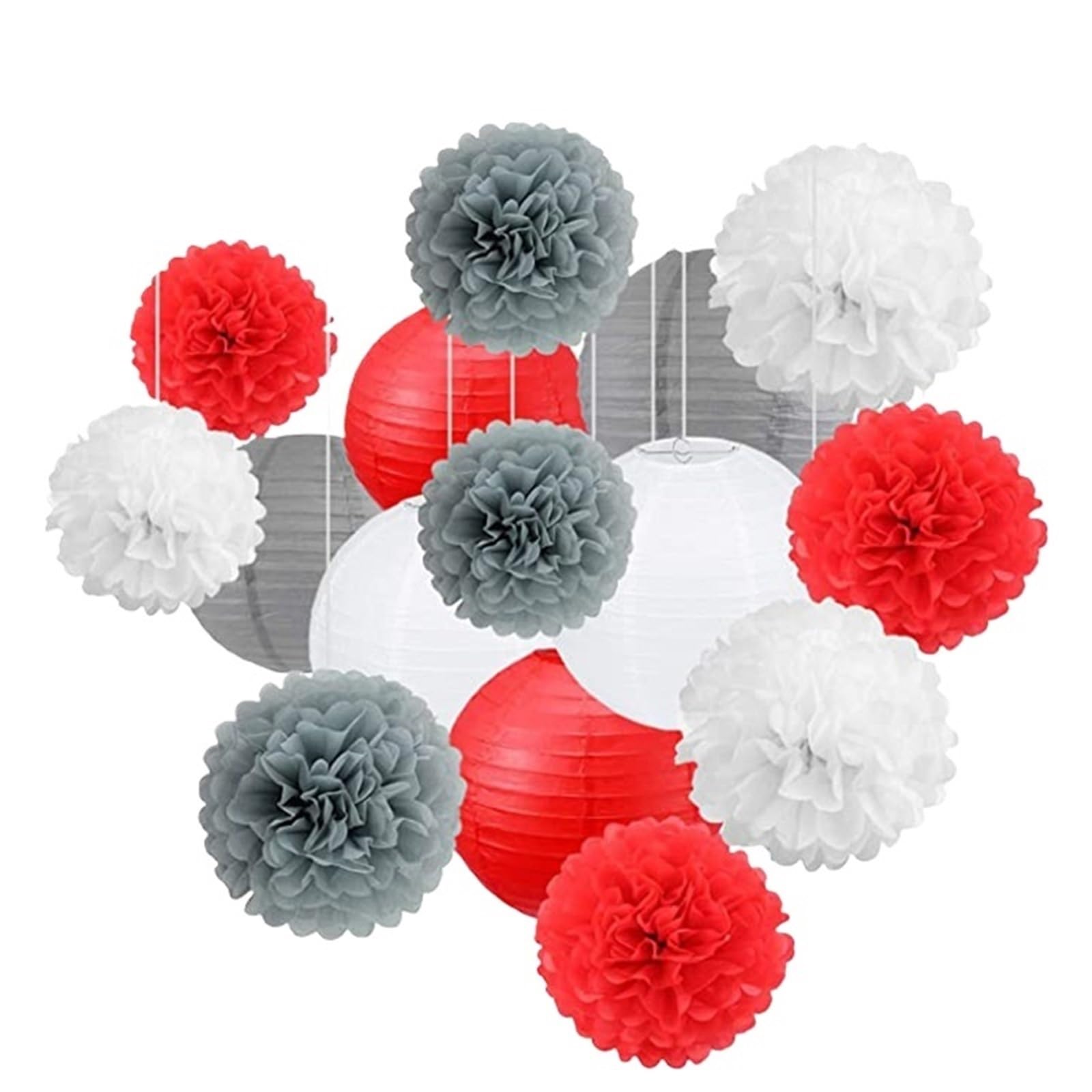 Paper Pompom Round Paper Ball Lantern Pom Poms