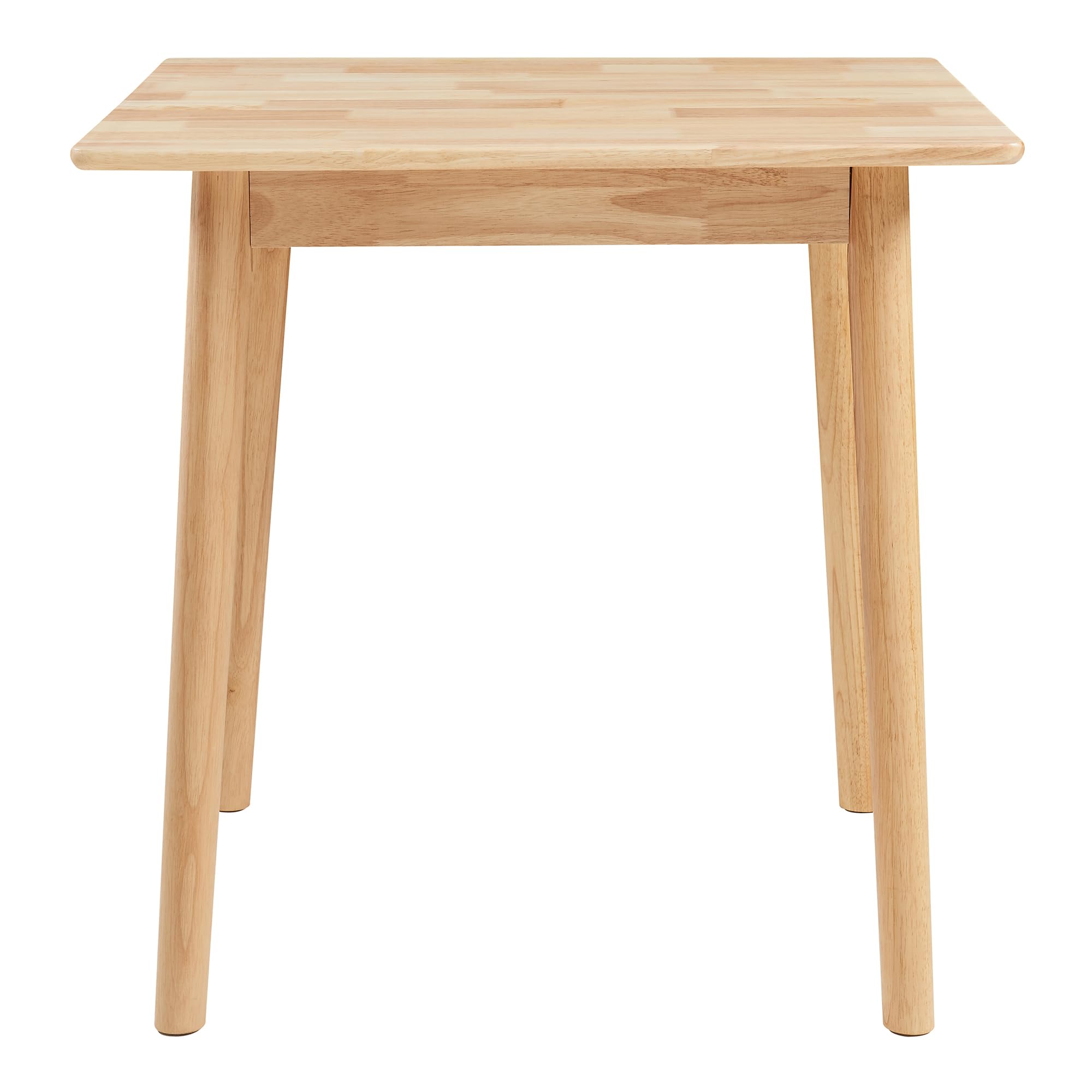 [en.casa] Stół do jadalni Klijori stół kuchenny dla 2-4 osób, 75 x 75 x 74 cm, stół do jadalni, kuchni, salonu, kwadratowy, drewno, naturalne