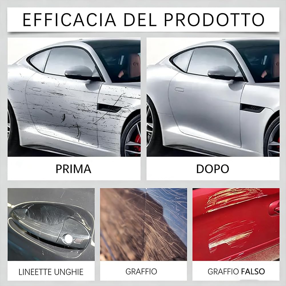 Penna Antigraffio Per Auto Riparazione Graffi Auto Moto Con Tecnologia Miscela Di Colori,Ripara Graffi Vernice In Modo Rapido,Trasparente Impermeabile,Adatto A Tutti I Colori Della Carrozzeria (3pz)