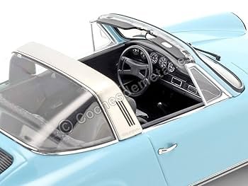（希少品）NOREV 1/18 ポルシェ 911Sタルガ 1973 ライトブルー Porsche 911 S Targa 1973 Light Blue 1:18 – Norev