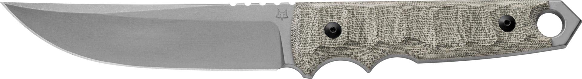 FoxKnives Ryu Fixed Blade FX-634 MOD Knife Niolox Stainless Steel/OD Green Micarta