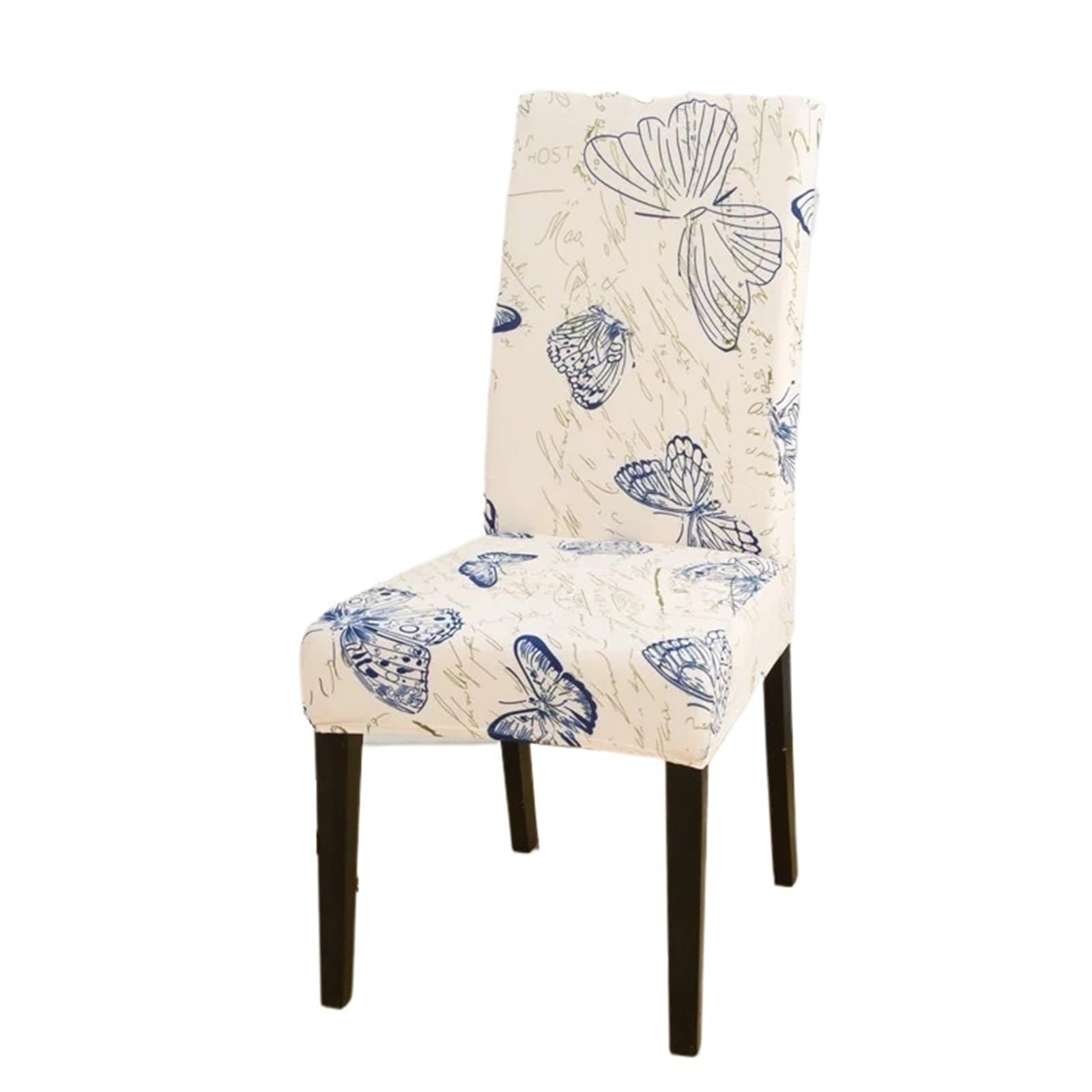 ITRHJTGP Chair Covers Leaf Pattern Elastic Chair Cover - Washable And Universal Dining, Suitable For Living Room, Hotel(B,6PC)