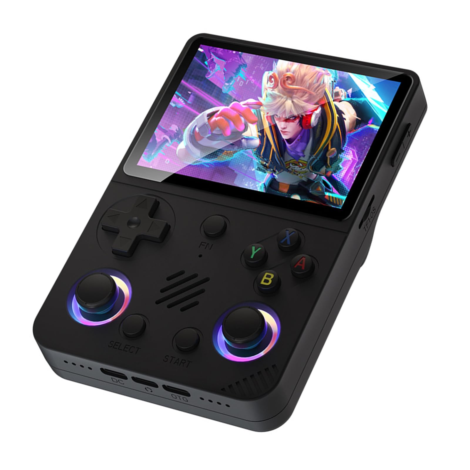 Console per videogiochi portatile con display 3D ad alta definizione da 3.5 pollici 64G / 128G di memoria Giochi preinstallati Console videogiochi portatile