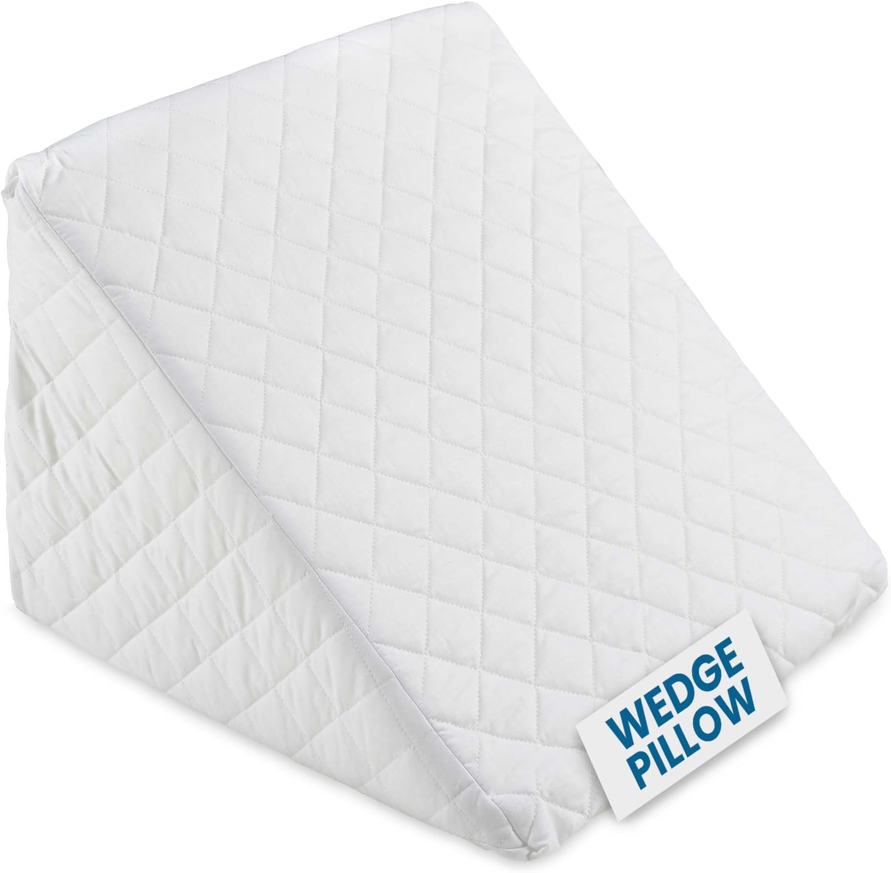 Reading Pillow - Ideal for watch TV and Reading - Bed Wedge for Sleep and Support for Back, Foot & Knee Discomfort - With Removable and Washable Quilted Cover - Made in Portugal