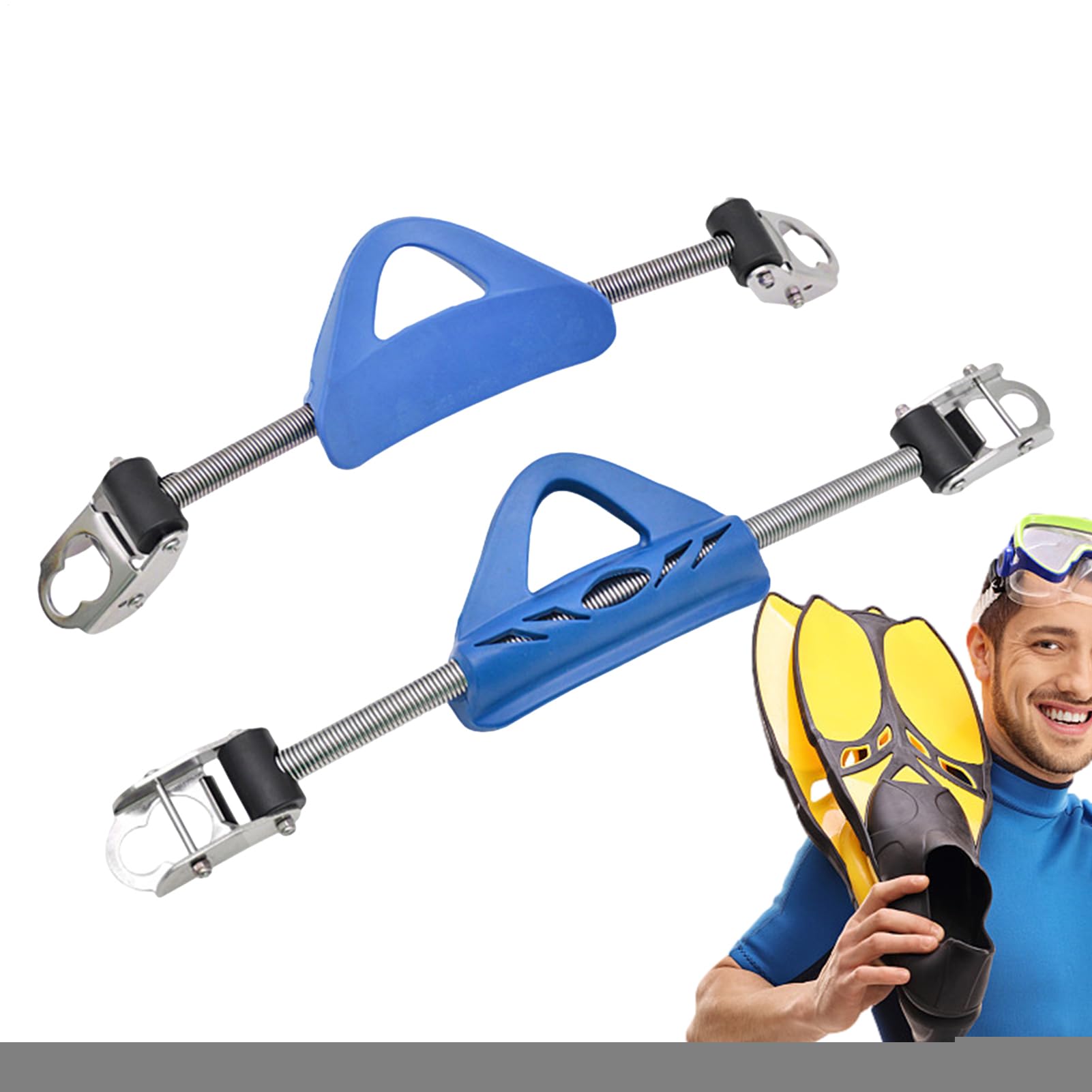 Hebillas de Correa de Aleta, Correa de Aleta de Buceo Ajustable | 1 par de Correas Ajustables para Aletas de Resorte de Buceo, Correa de en el talón con Hebilla de liberación rápida, Accesori