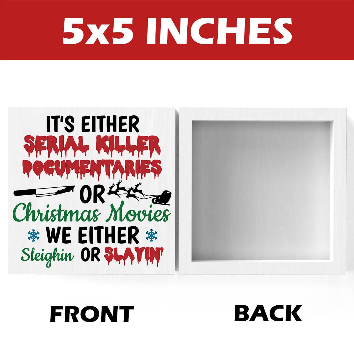 Christmas Decorations Christmas Vacation Movie Decorations Christmas Decor Cute Christmas Decorations Xmas Holiday Decor Christmas Vacation Decorations Merry Xmas Sign 5 x 5 inches