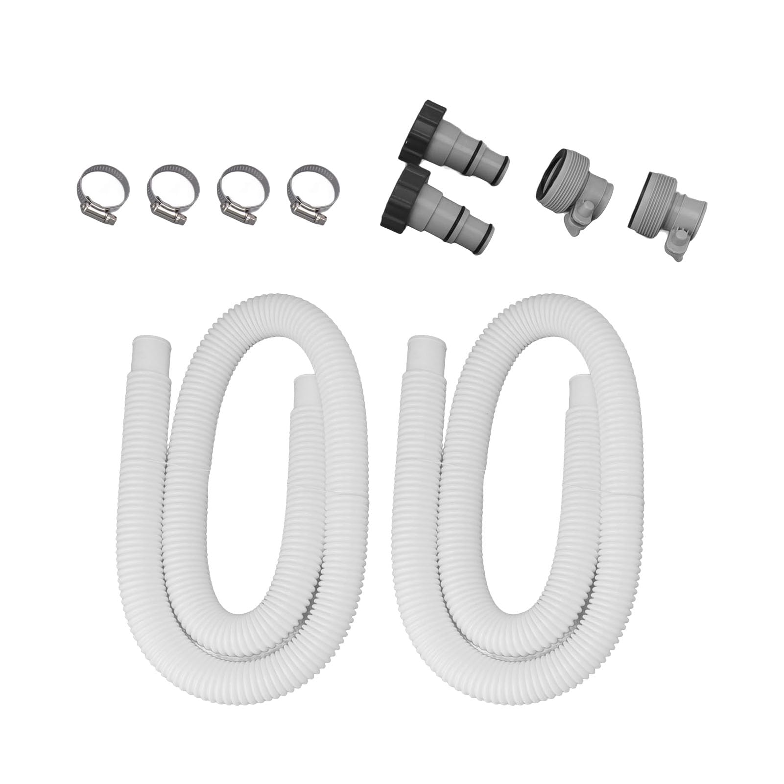 Kit di ricambio per pompa per piscina da 3,8 cm con morsetti adattatori per tubi flessibili