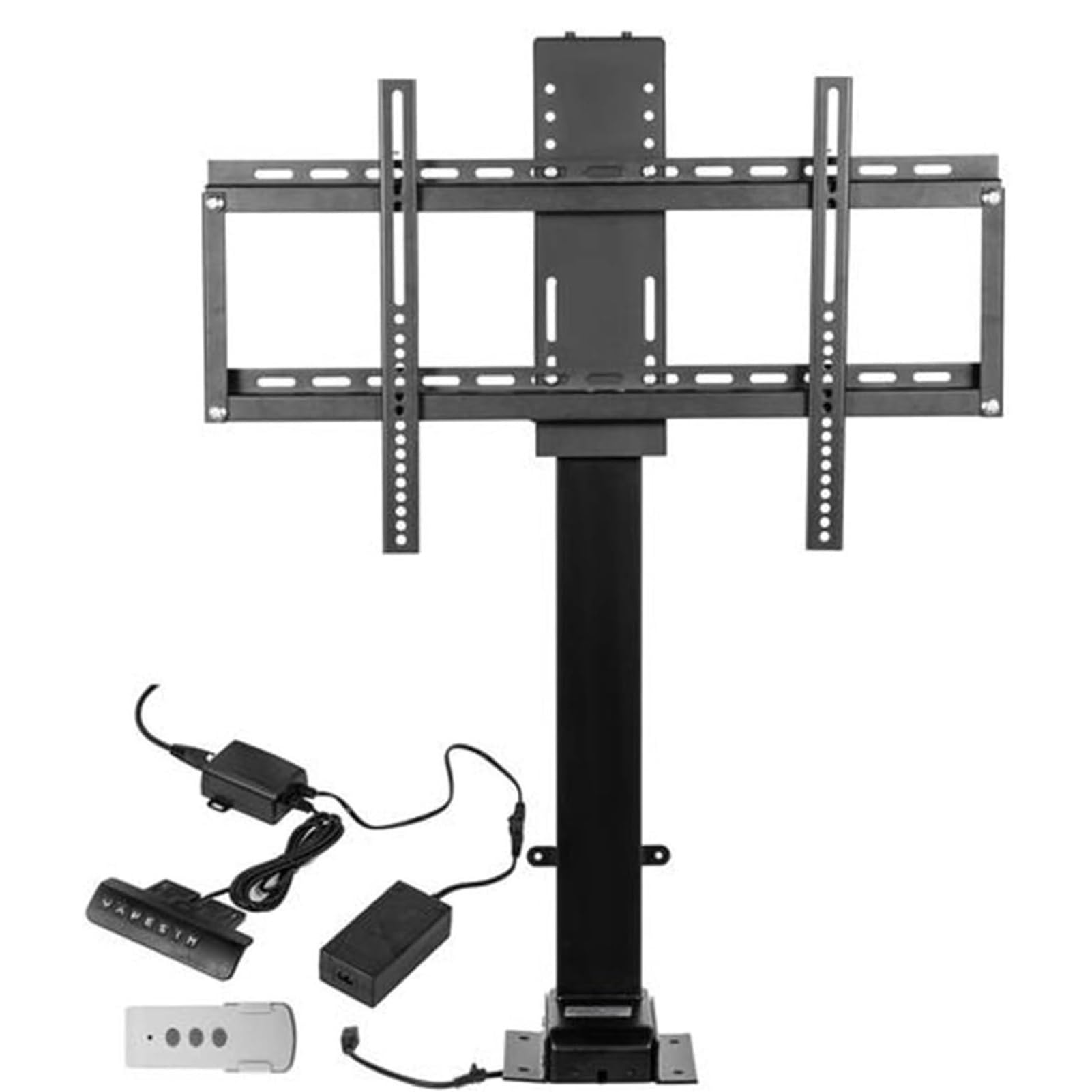 QICBYING Adjustable TV Mount Bracket - Concealed Electric TV Lift Bracket, Motorized TV Mount With Remote Control, Fits 26-70 Inch LED Screens,With Load 60kg/132lbs