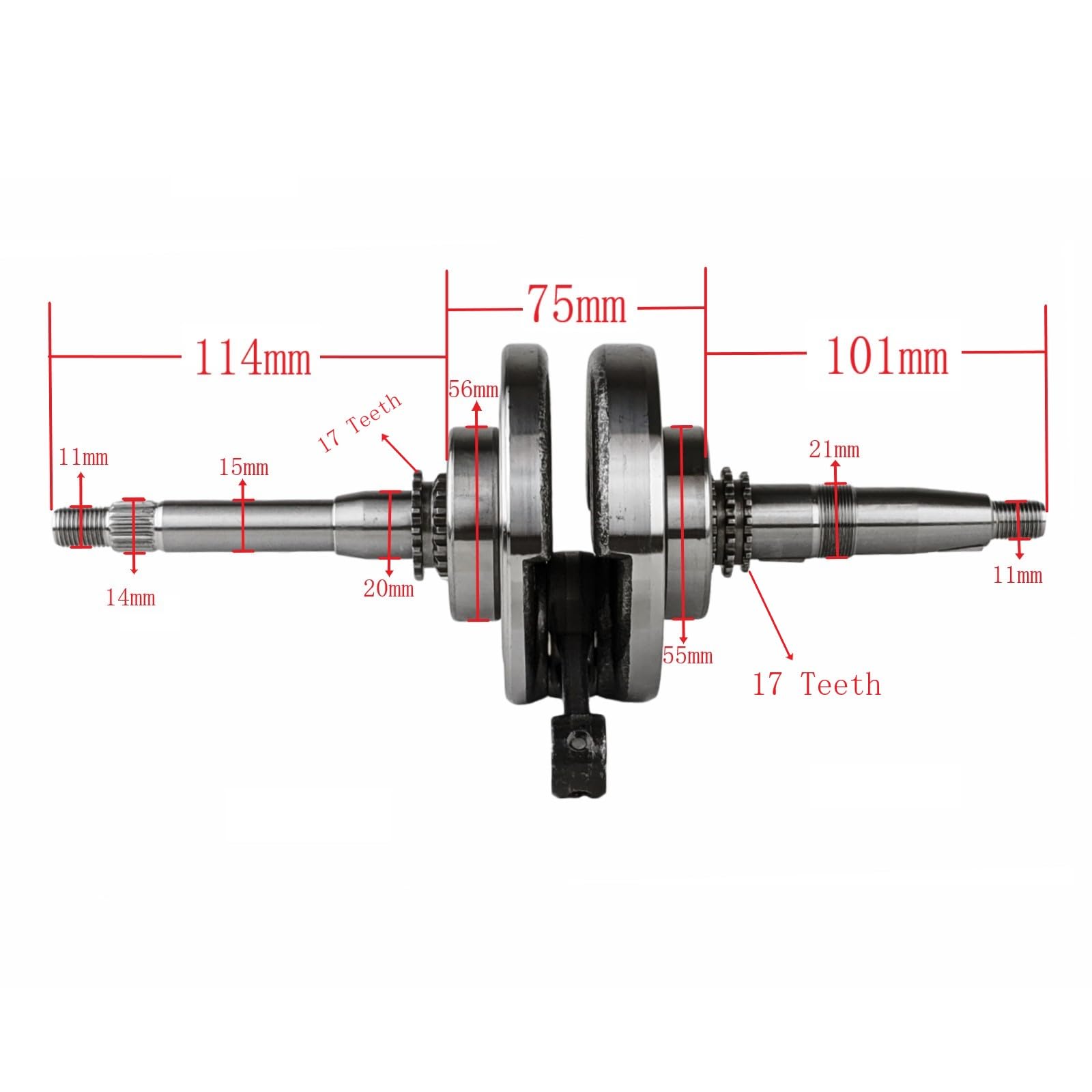 YA-MAN - YA-MAN キャビスパRFコア　HRF-17 Amazon.com: RedCap Crankshaft Assembly 17T for GY6 150cc 4