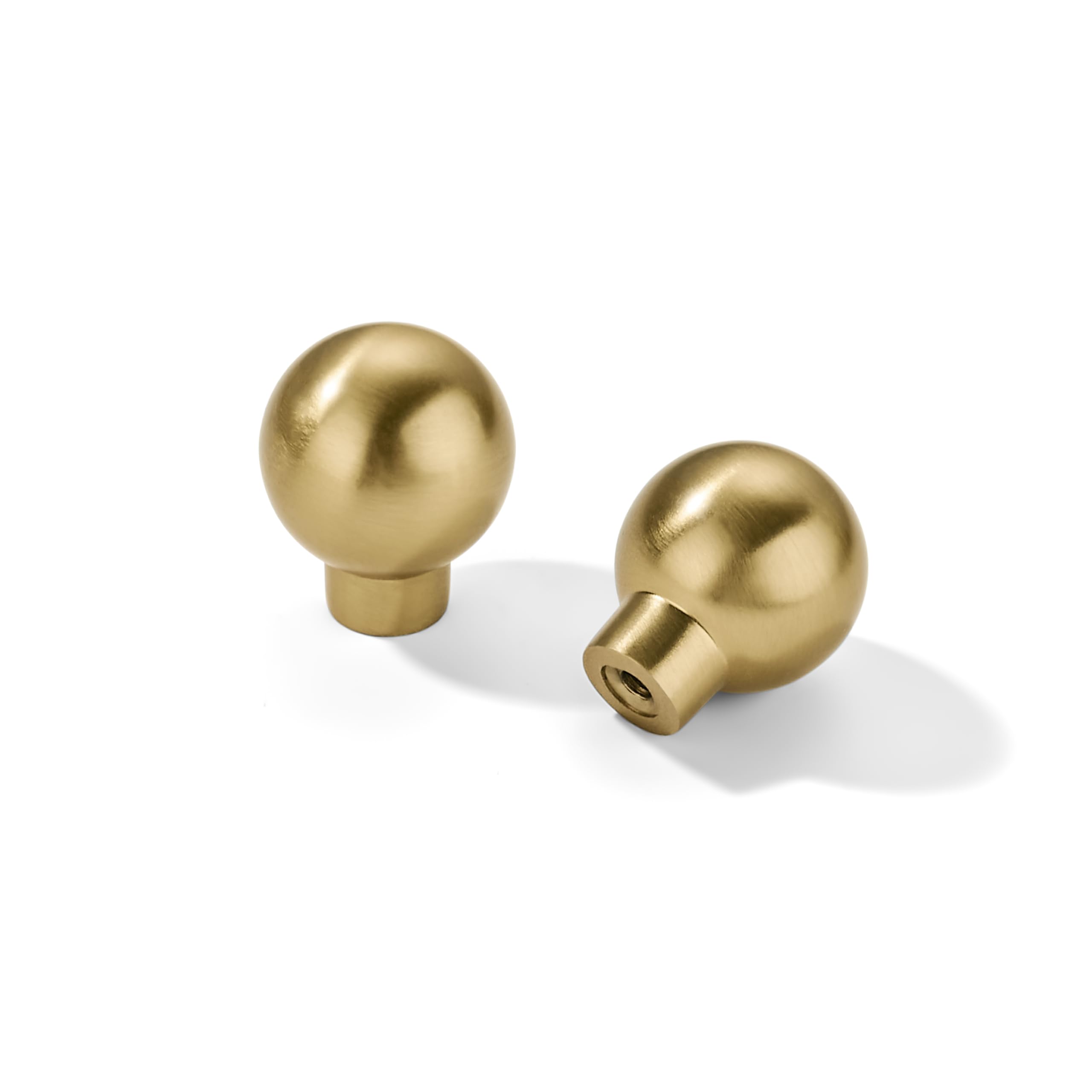 KHTUMEWARE 10 Pack 1-1/8" Zinc Cabinet Knobs,Kitchen Cupboard Bathroom Dresser Cabinet Hardware Handles,Honey Bronze Drawer Handles image