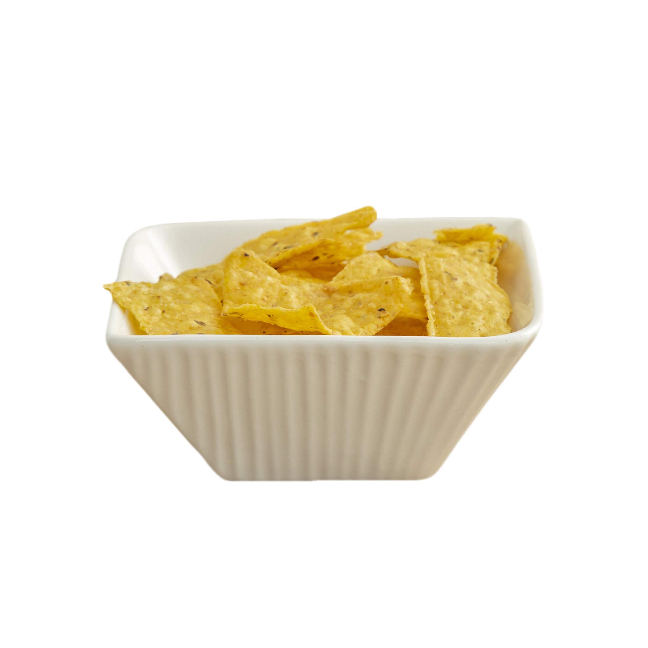 Home Centre Alamode White Solid Porcelain Microwave Safe Dessert Bowl