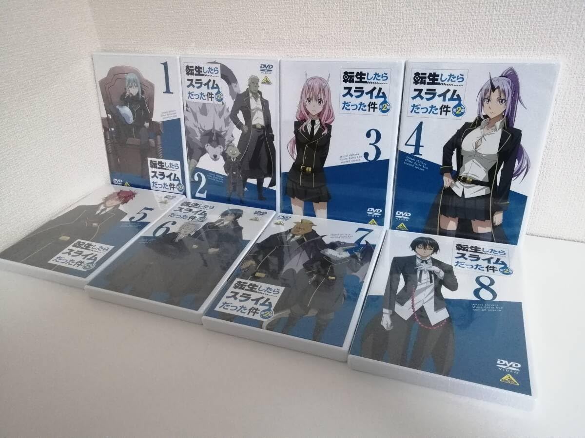 【全巻セット】転生したらスライムだった件　第2期　全8巻　DVD Amazon.co.jp: 未開封 転生したらスライムだった件 第2期 DVD 全8巻