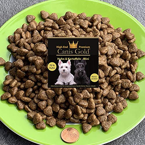 Canis Gold Adult Mini 70% Huhn + Kartoffeln (Monoprotein) | getreidefrei | Trockenfutter (5 kg)