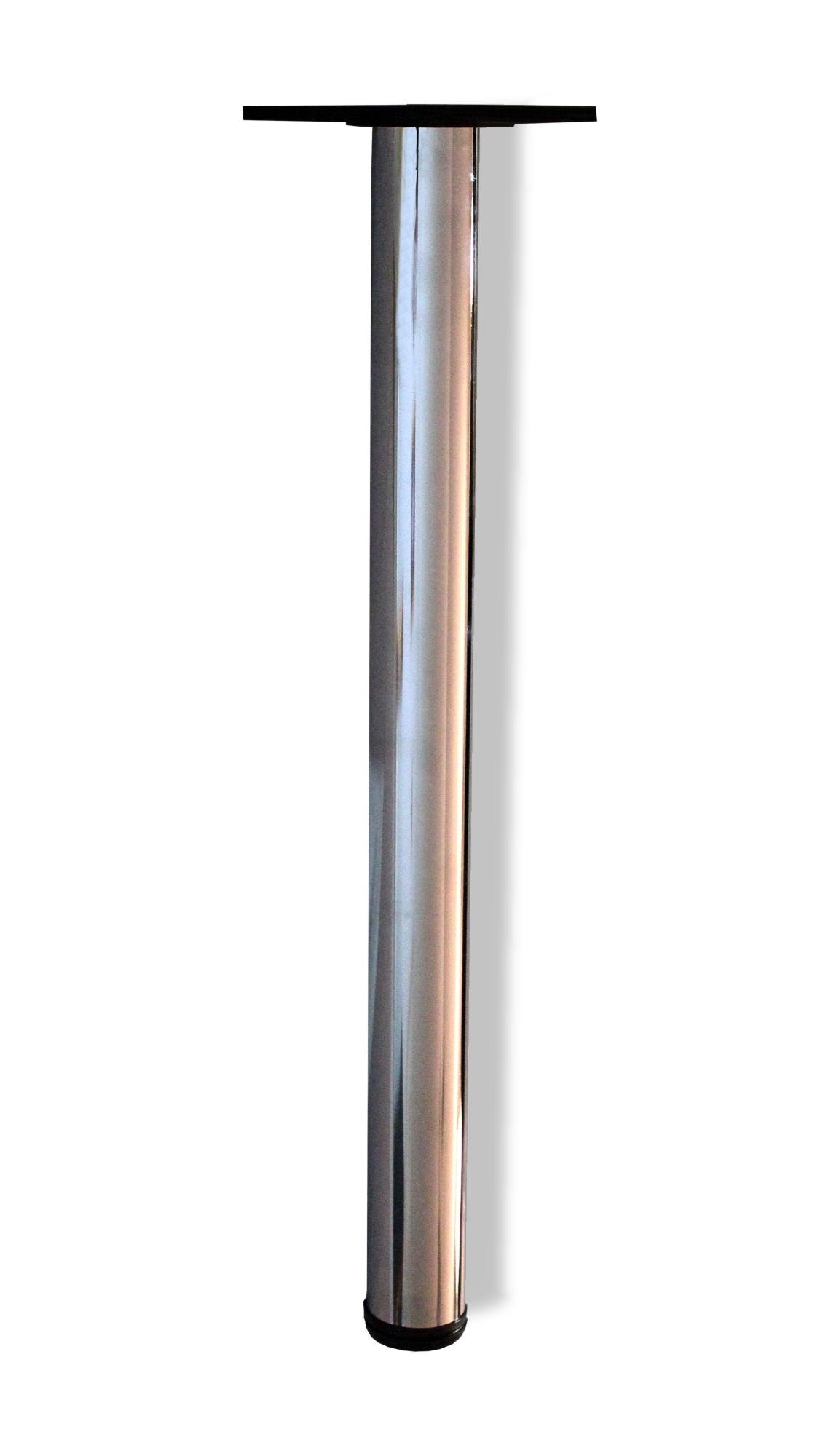 Table Leg, Chrome, 28" High, 2 3/8 Diameter Package of 4