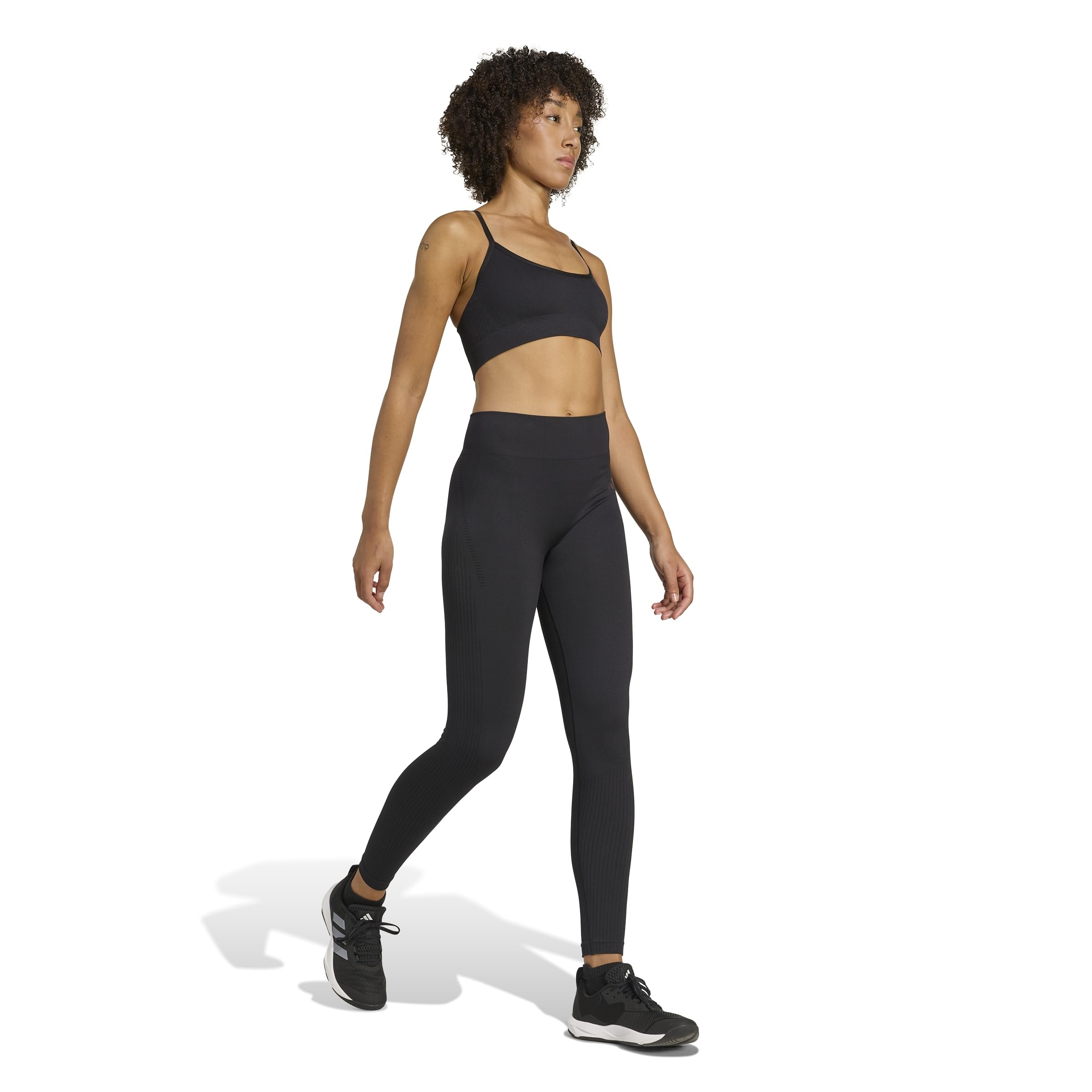 adidas Workout Essentials Knit Full Length Leggings - Rajstopy Kobiety