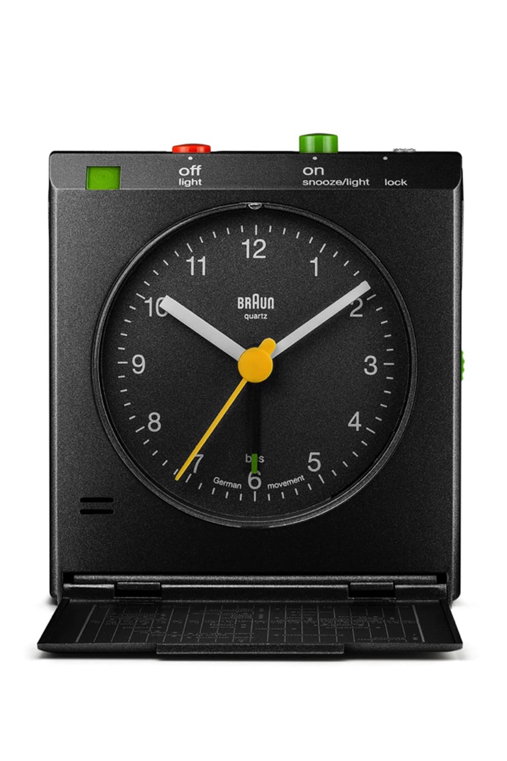 Braun Reflex Control Alarm Clock, Plastik, black, 7.1 x 3 x 7.9 cm, 1 Einheiten