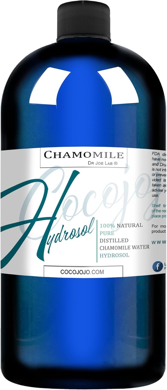 Dr Joe Lab Chamomile Hydrosol Spray Toner Pure and Natural for All Skin Types COCOJOJO - Bulk 32 oz