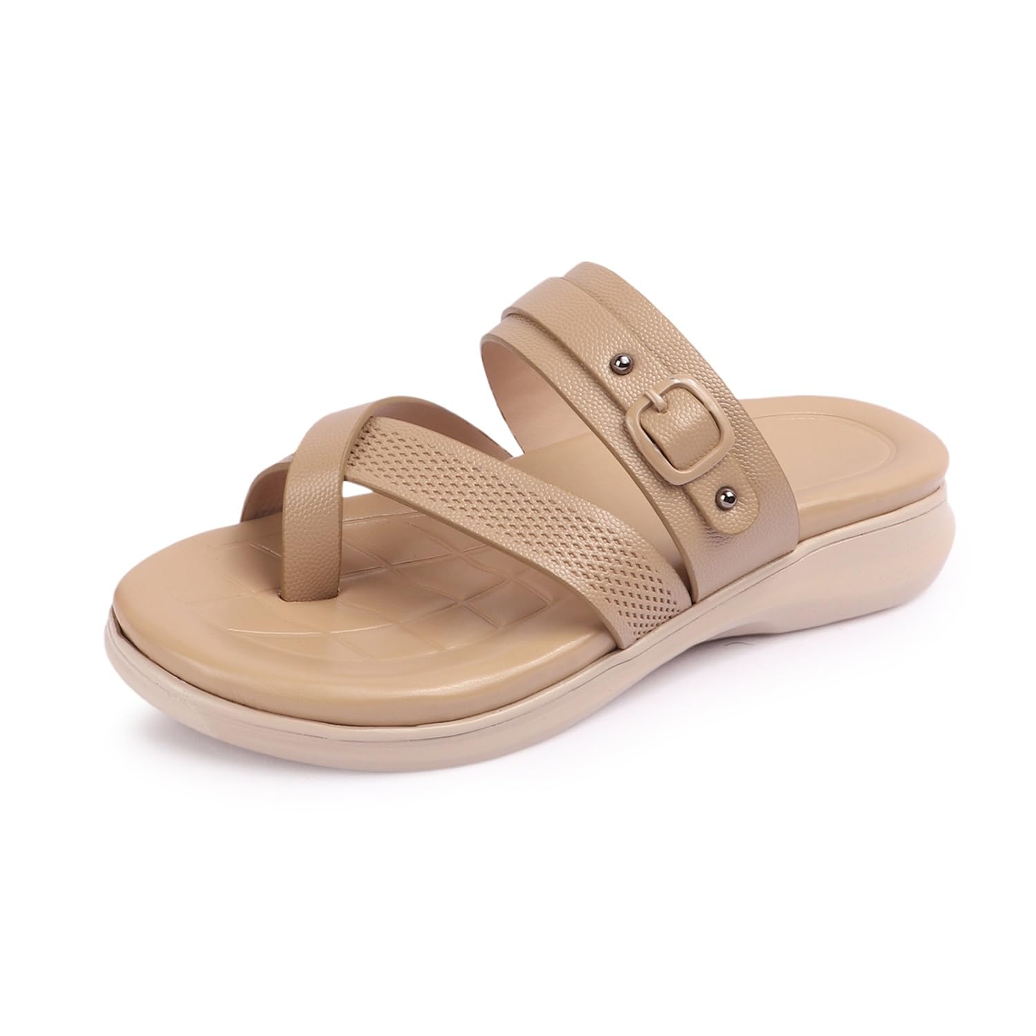 STEPIZIA Women Fashion Platform Slip-On Flat Sandal | Durable | Stylish | Comfortable | Slip-Resistant | Lightweight and Breathable (B0DHRZ7GGW) Amazon Price History, Amazon Price Tracker