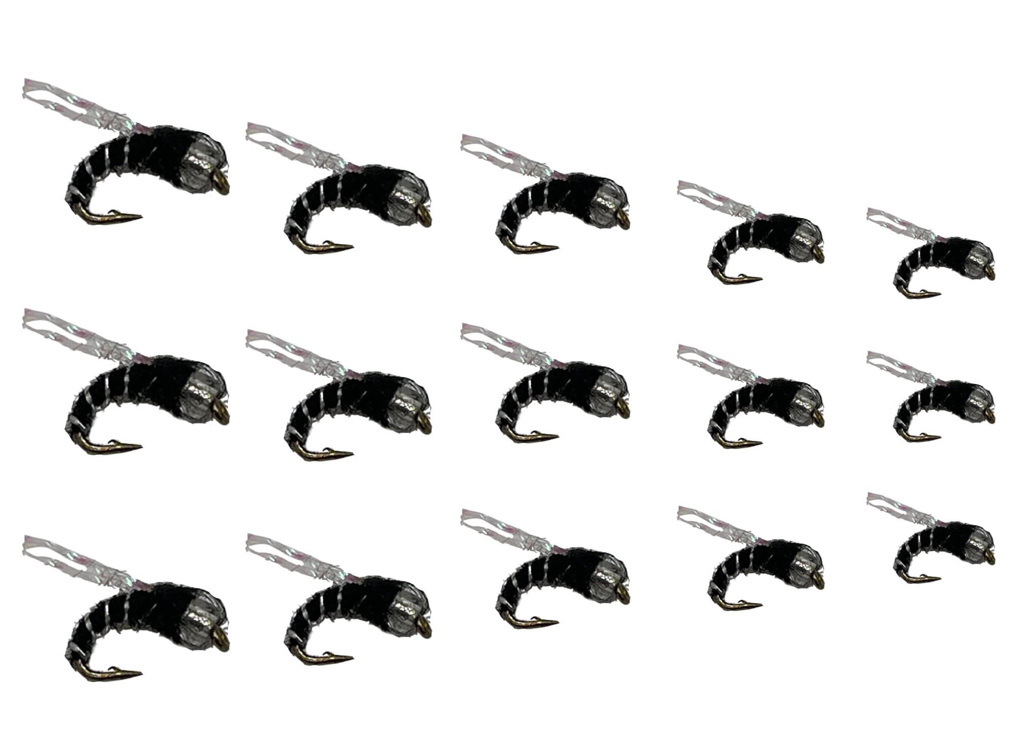 Feeder Creek Fly Fishing Flies | Top Secret Midge Emerger Fly Fishing Assortment | 15pc Trout Flies | 5 Size Assortment Sizes 16-24 | Fly Fishing Lures | Bass Flies and Wet Flies