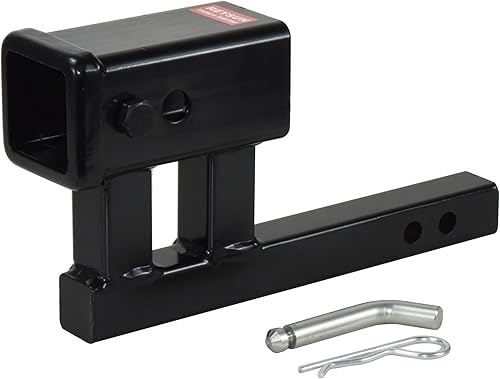 864125 Adaptador de enganche de 1-14" a 2" con enganche de elevacióncaída de 4-14", 3,500lbs G.T.W, pasador de enganche y clip incluidos