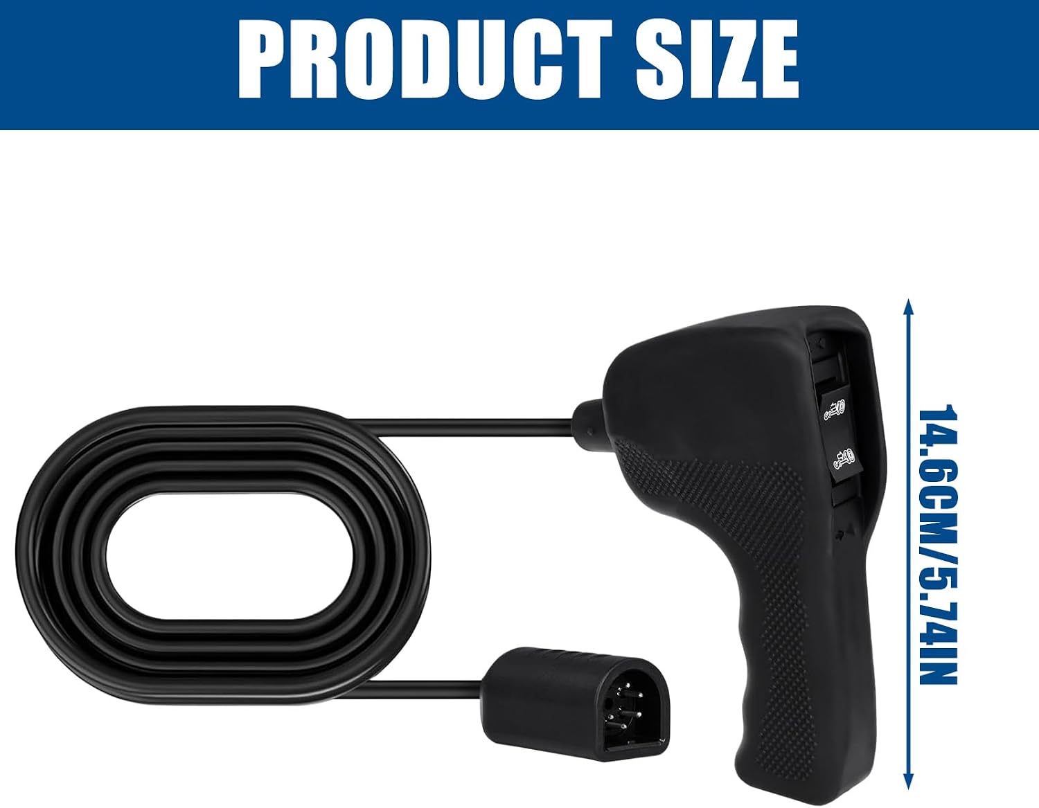 83665 Plug-in Truck Winch Remote Controller Handheld with 3.7M Cord for 12000LBS Recovery Systems Controller