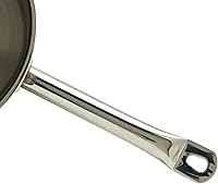 Vista 6 de Winco Cacerola de acero inoxidable resistente con tapa, 3.5 cuartos