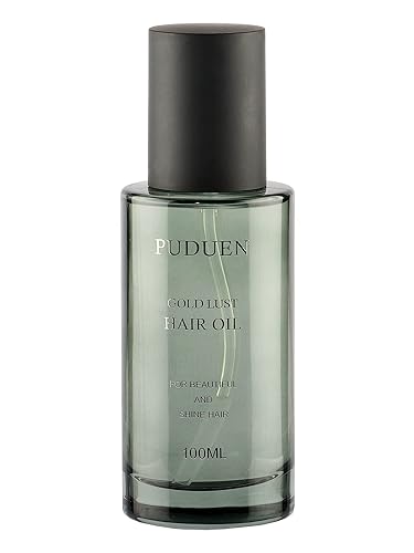 PUDUEN Gold Lust - Aceite para el cabello seco dañado y tratado con color aceite de argán y aceite de jojoba aceite de peso y suavizante suave y