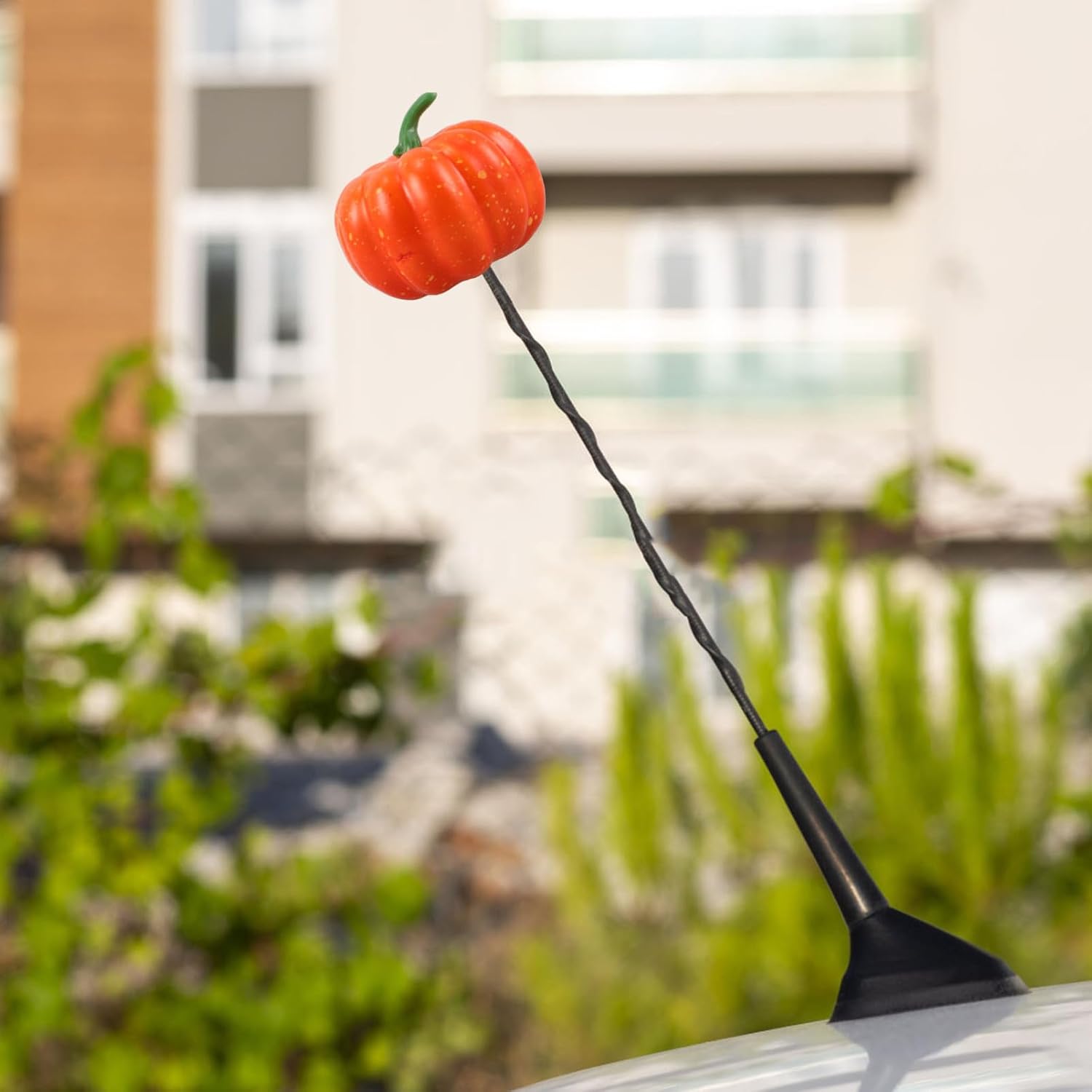 Angoily 4pcs Halloween Car Antenna Topper Cute Pumpkin Ornament Antenna Pumpkin Decor Accessory Topper Ornaments Car Roof Decorations