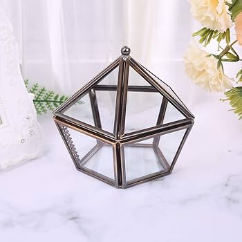 三面鏡 ジュエリーボックス 5段 三面ガラス扉付きのジュエリーショーケース 木製5段引き出し 360