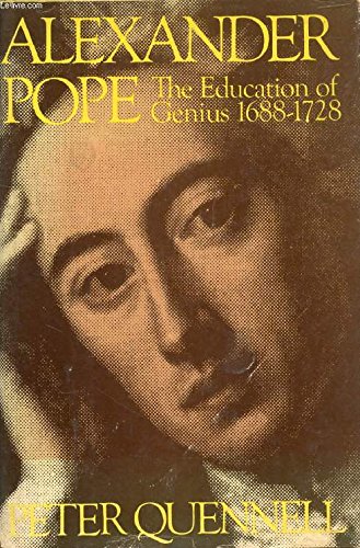Alexander Pope [Unknown] B000OKSNSW Book Cover