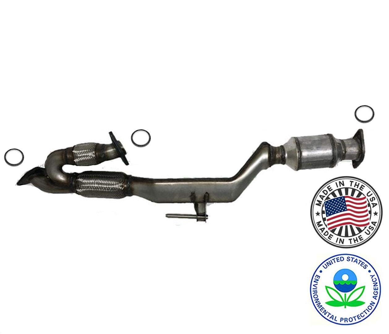 Fits 09-14 Nissan Murano Underbody Engine Y Pipe W Flex & Catalytic Converter