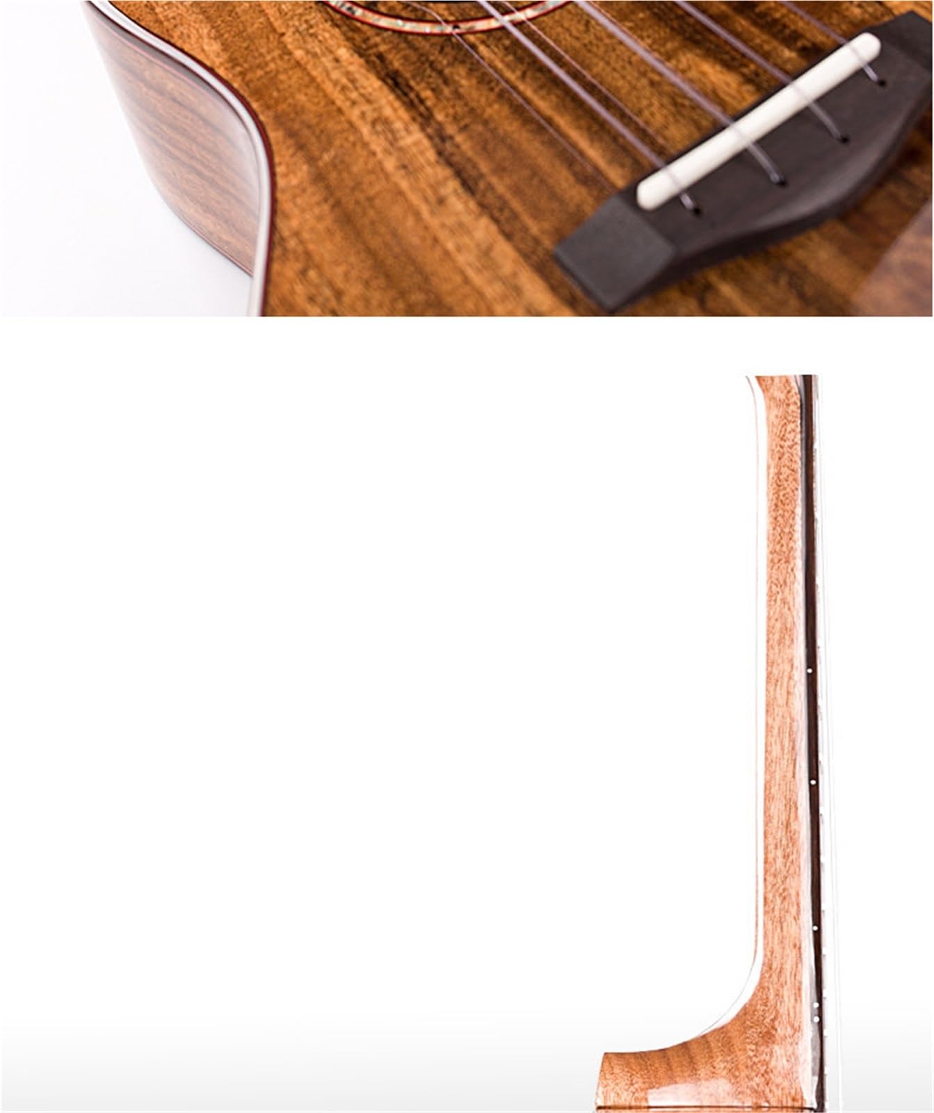 Profesjonalne Ukulele 23 calowe Ukulele Z Litego Drewna Akacjowego Idealne Dla Początkujących