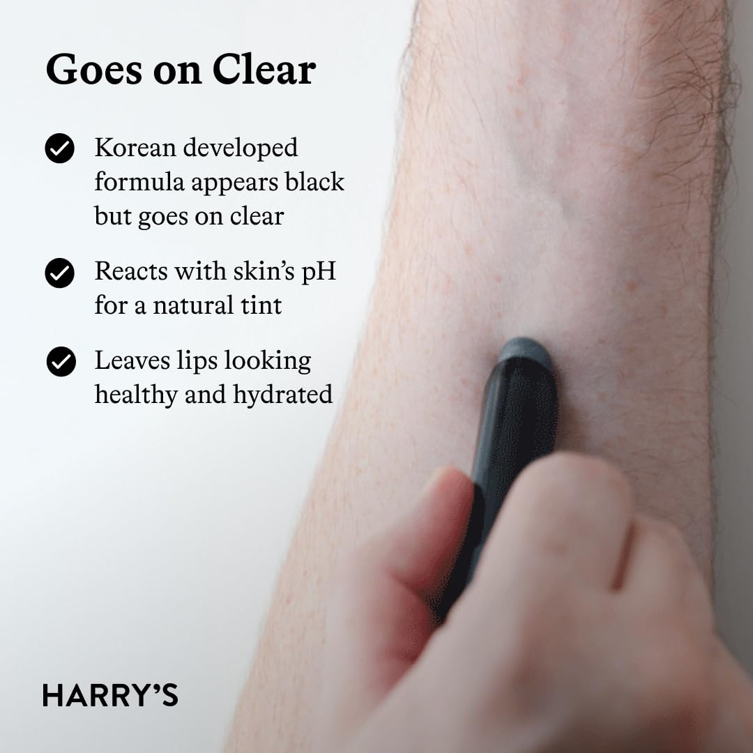 Harry's Black Lip Balm for Men, 5 Pack, Hydrating Natural-Finish Lip Care