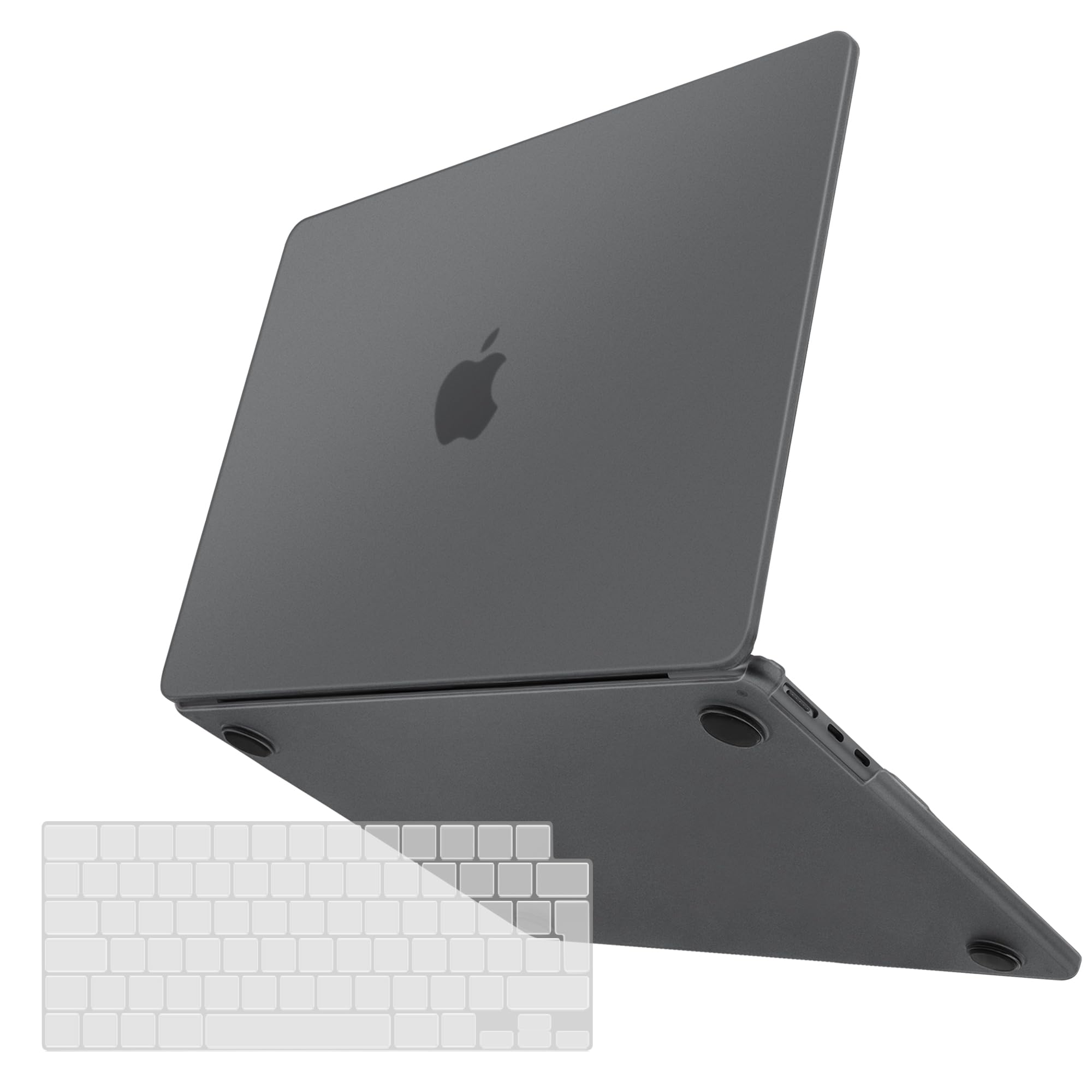 TECOOL Funda para MacBook Pro 13 Pulgadas 2016-2022 (M2 M1 A2338 A2289 A2251 A2159 A1989 A1706) con Touch Bar, Carcasa de Plástico Ultrafina y Cubierta del Teclado UE, Negro — view 24