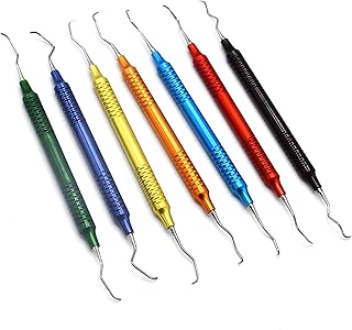 AAProTools Gracey Curette Multicolor Scaler 7PC Periodontal Dental Instruments DN-2197