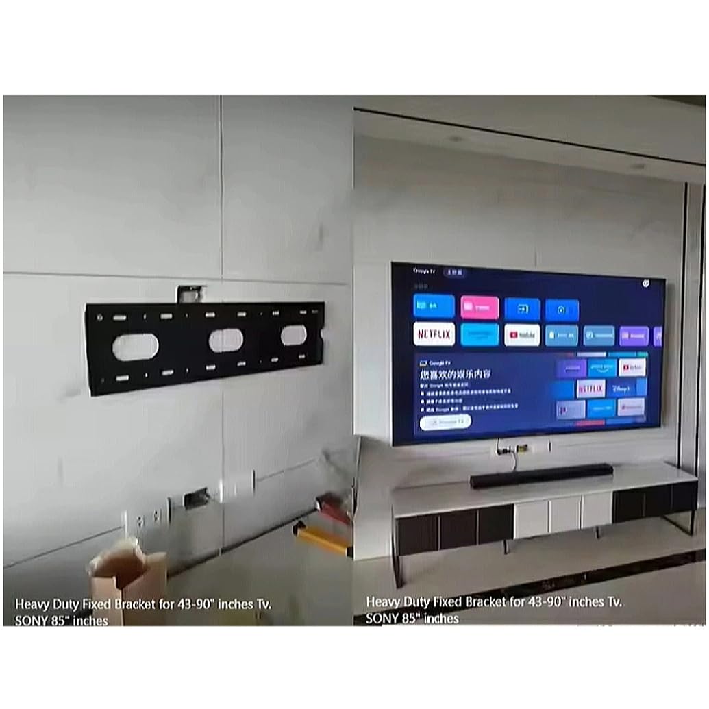AQUOS 60インチ 壁掛けテレビ 広い間取りにシャープアクオス 60インチテレビ(4T-C60AN1)を壁掛け