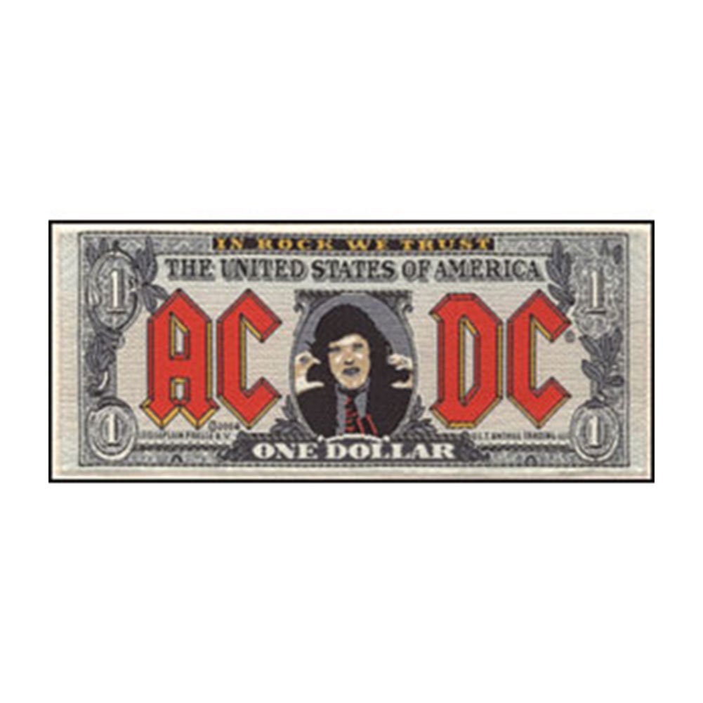 Amazon.com: AC/DC ACDC Angus Buck Bill Dollar Money Talks Music Woven ...